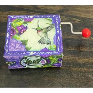 Vintage Hand-Cranked Music Box - Blue Danube Waltz